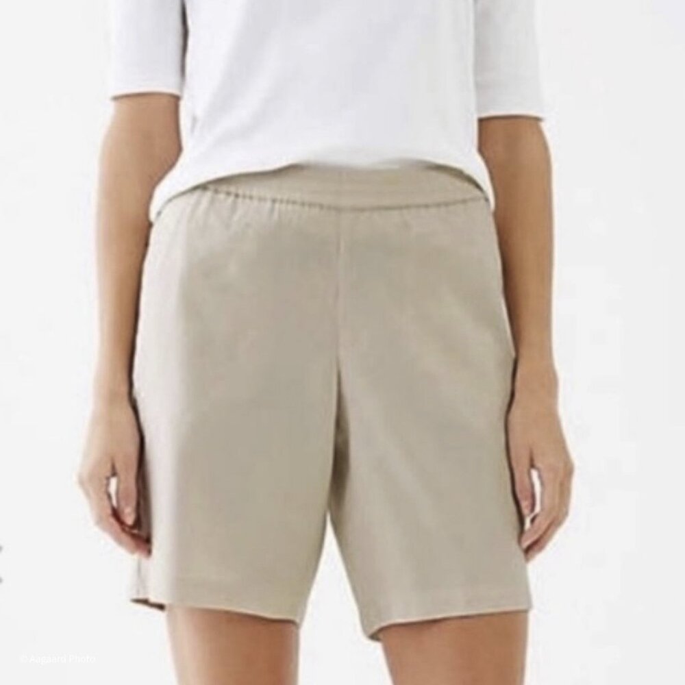 J. Jill Linen Stretch Casual Shorts in Sea Salt Size XS
